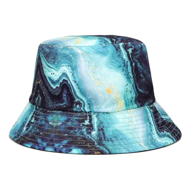 Panama Bucket Hats Animal Letter Print Fisherman Hat