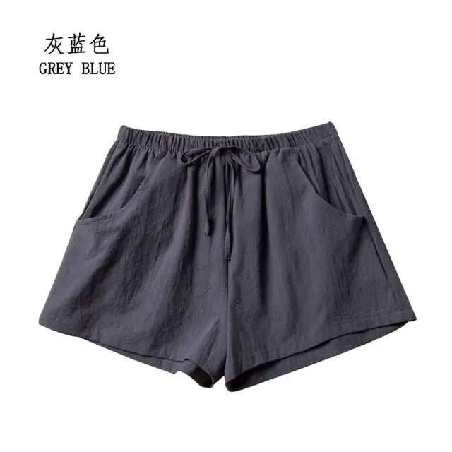 Summer Cotton Linen Shorts