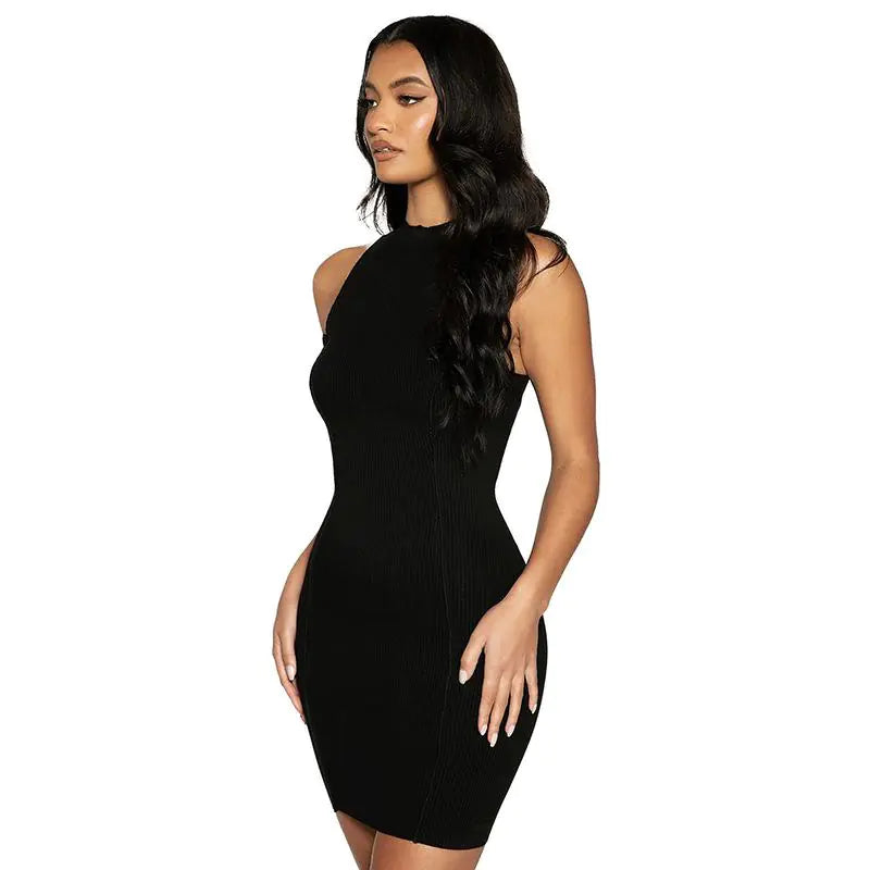 Ribbed Sleeveless Bodycon Summer Dresses For Women