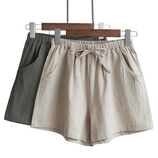 Summer Cotton Linen Shorts