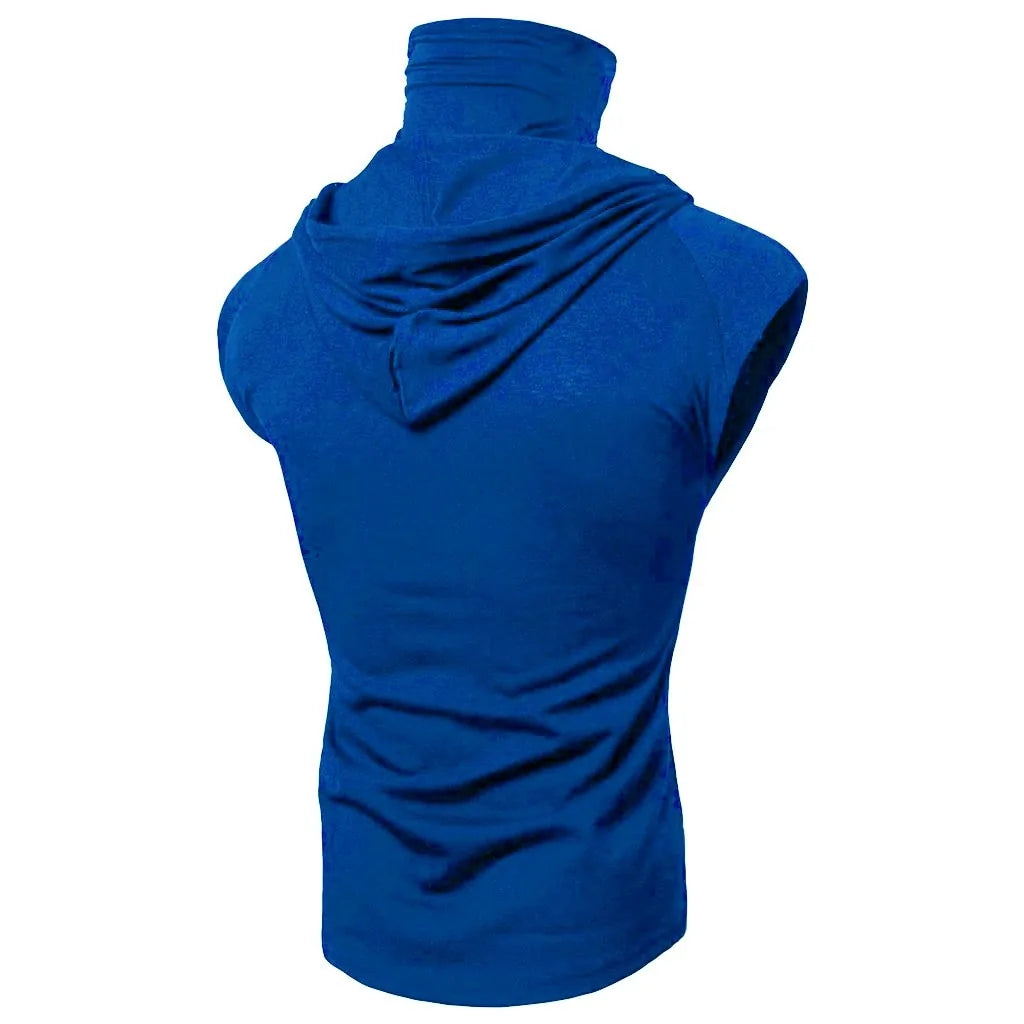 Masked Sleeveless Hoodie