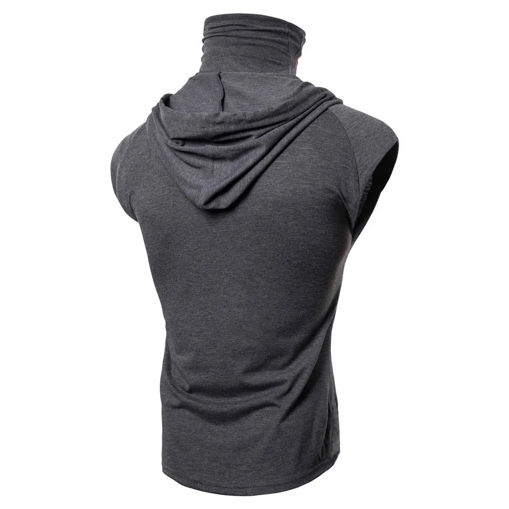 Masked Sleeveless Hoodie