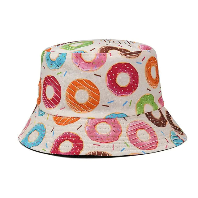 Panama Bucket Hats Animal Letter Print Fisherman Hat